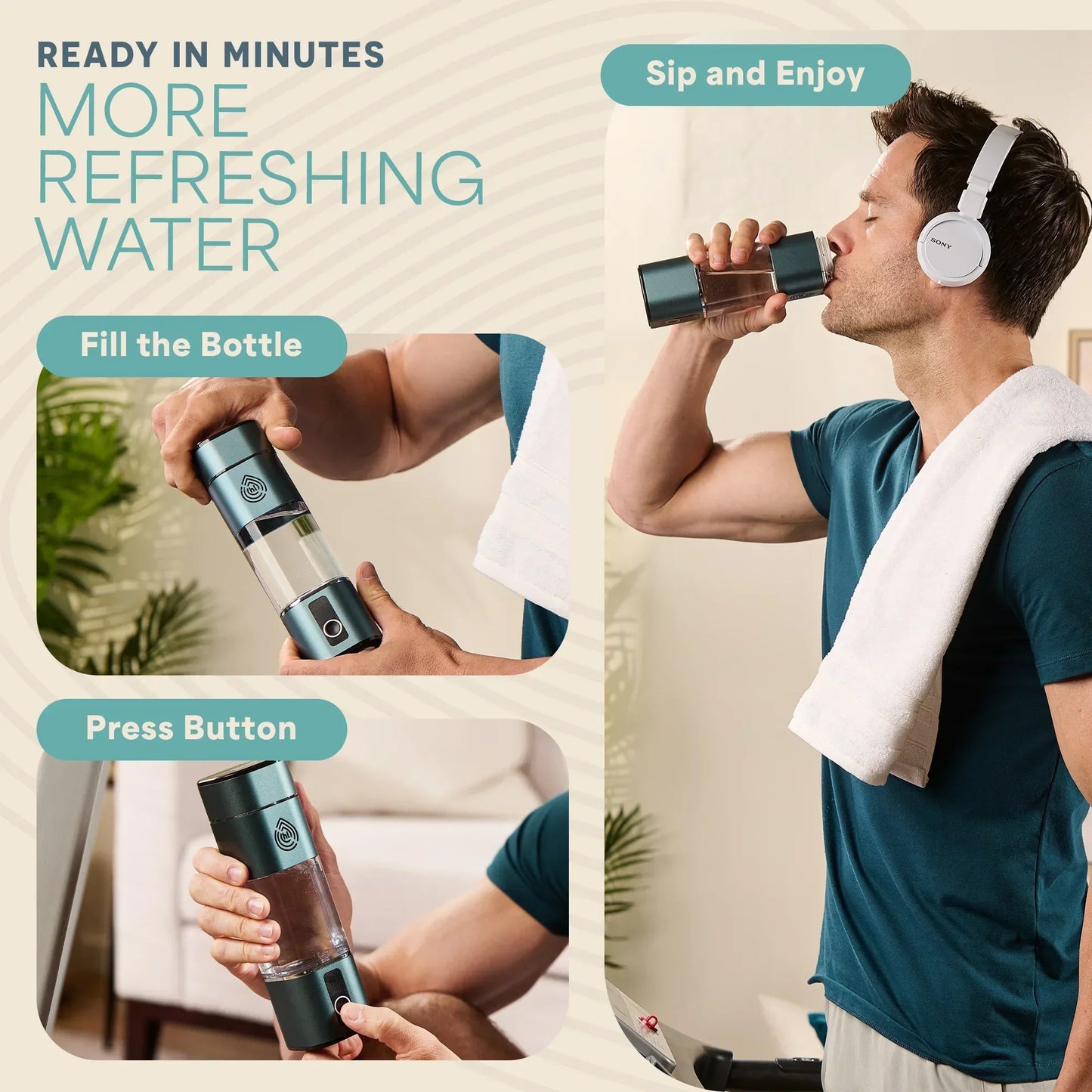 HydroLife Peak - High Hydrogen Water Bottle