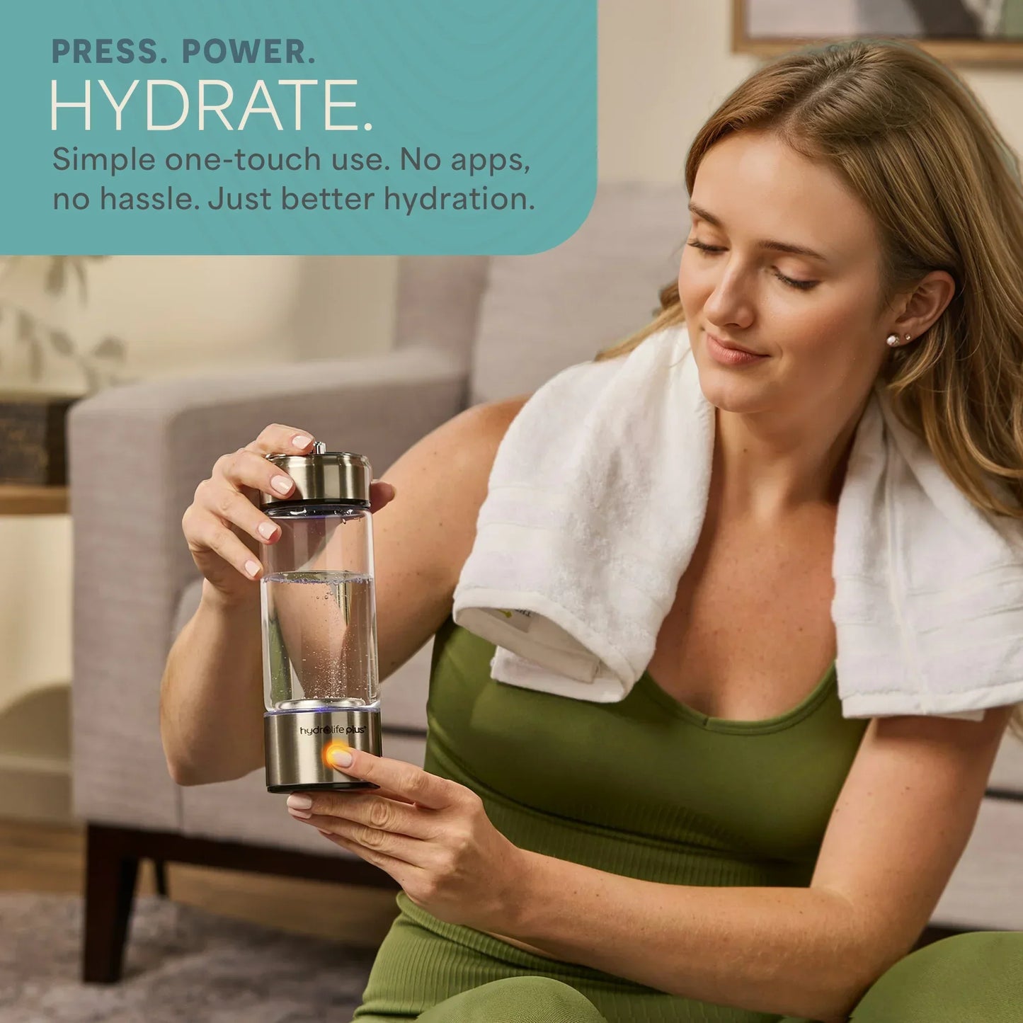 HydroLife Plus - Hydrogen + Alkaline Water Bottle