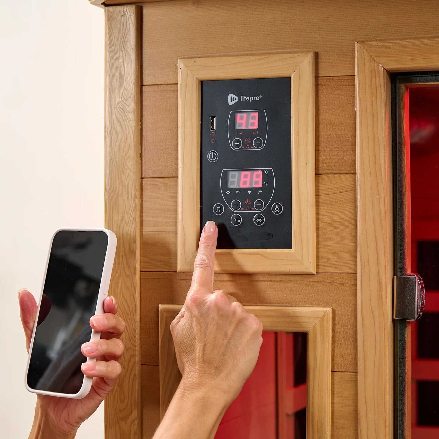 RejuvaCure™ Red Light Therapy Low EMF Infrared Sauna