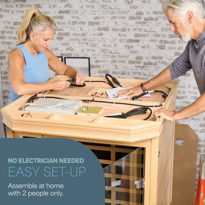 RejuvaCure™ Red Light Therapy Low EMF Infrared Sauna