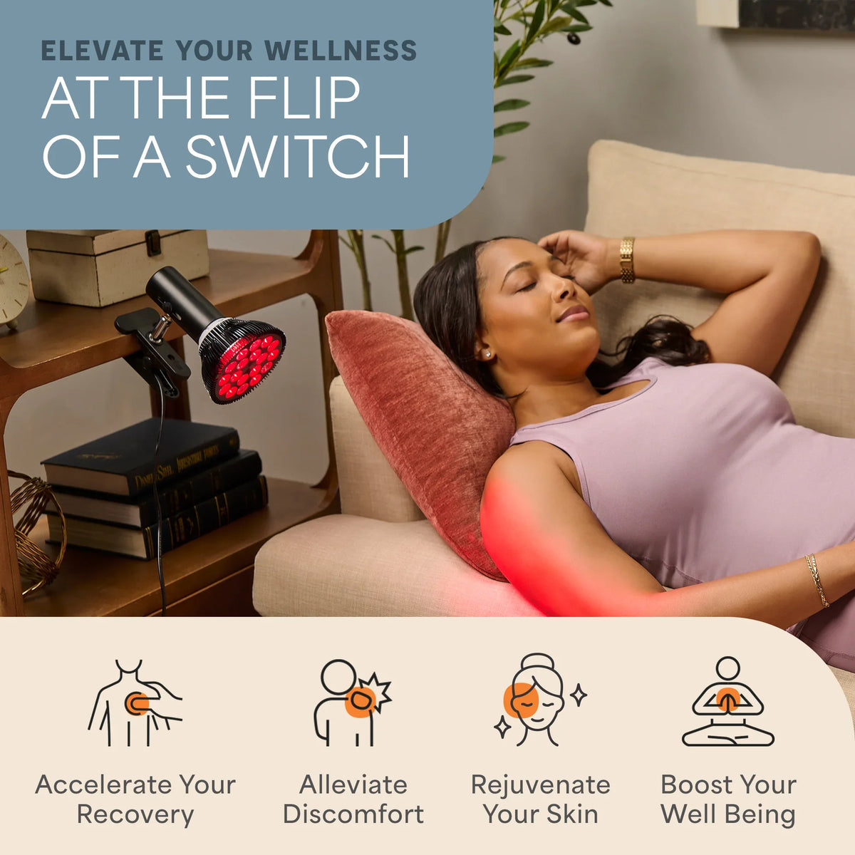 InfraGlow Red & Infrared Light Therapy Device | Lifepro