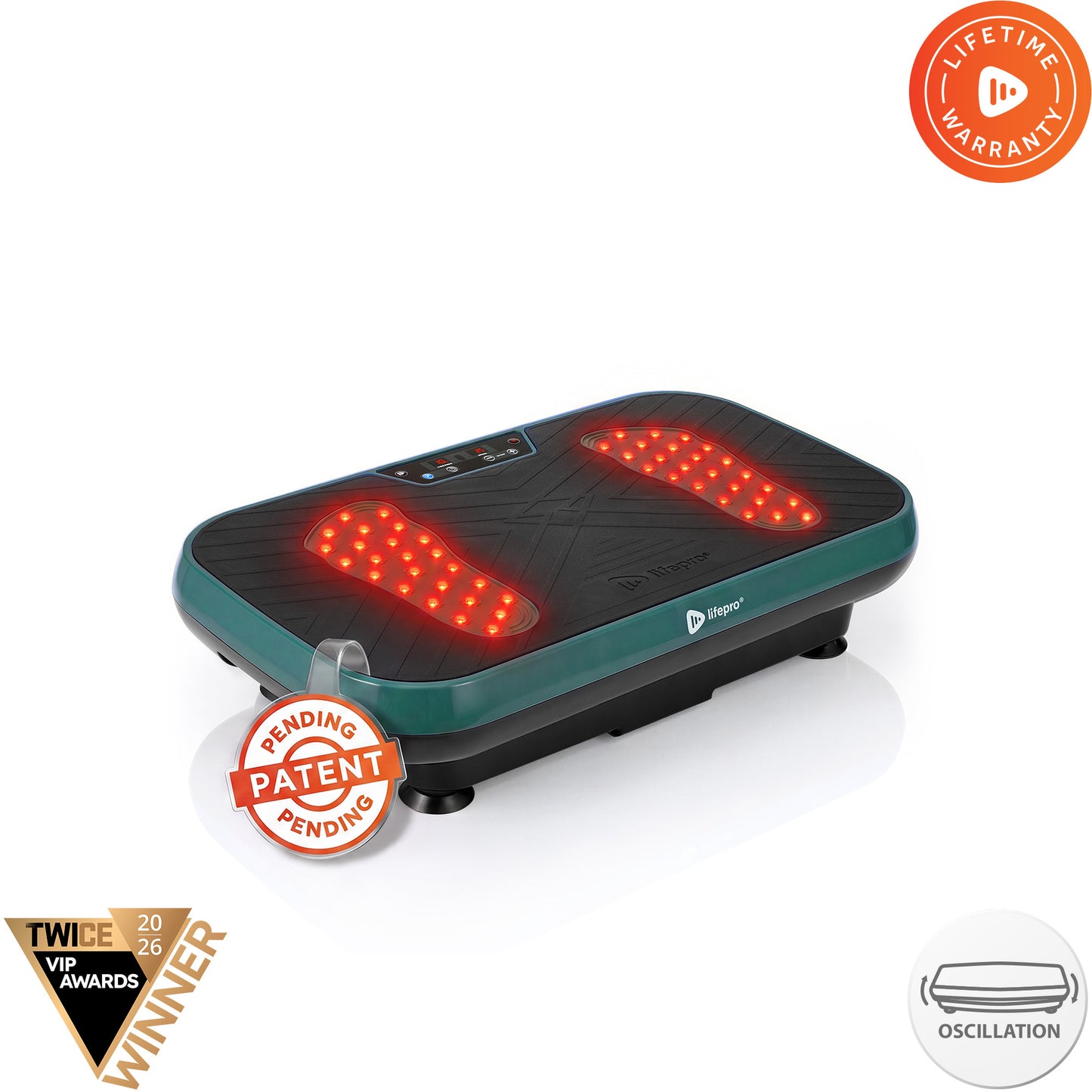 VibraRed Vibration Plate with Red Light Therapy