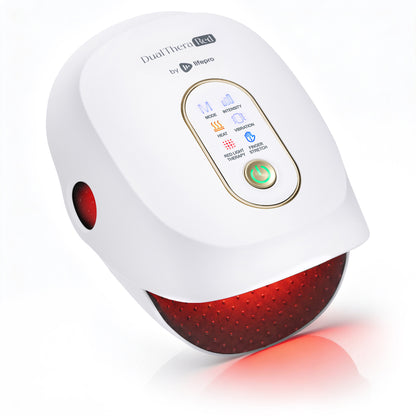 DualThera Hand Massager with Finger Stretching & Red Light Therapy