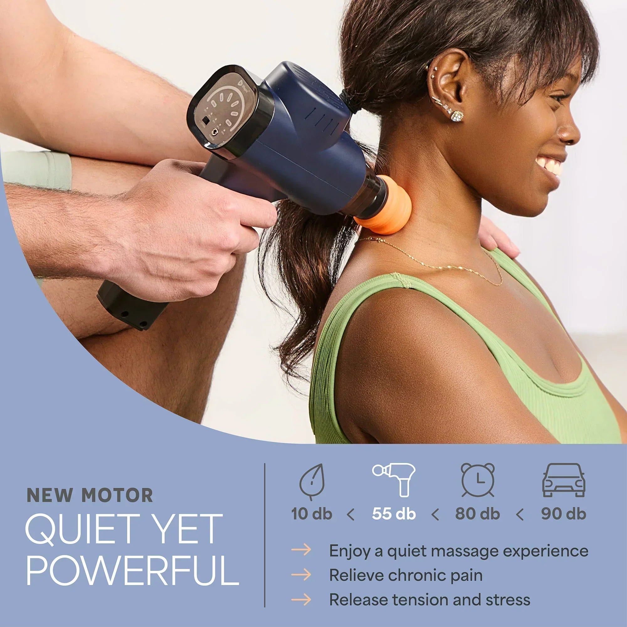 Sonic Handheld Percussion Massager for Deep Tissue | Lifepro