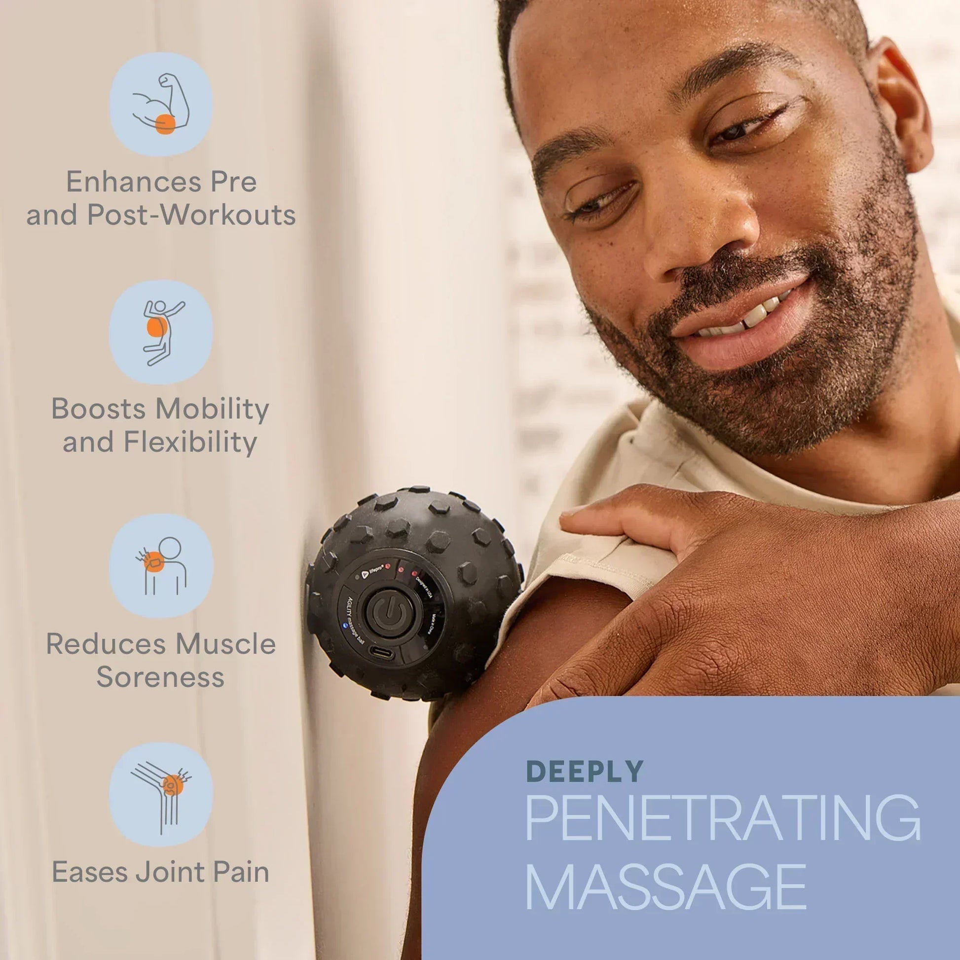 Agility 4-Speed Vibrating Massage Ball Agility 4-Speed Vibrating Massage Ball