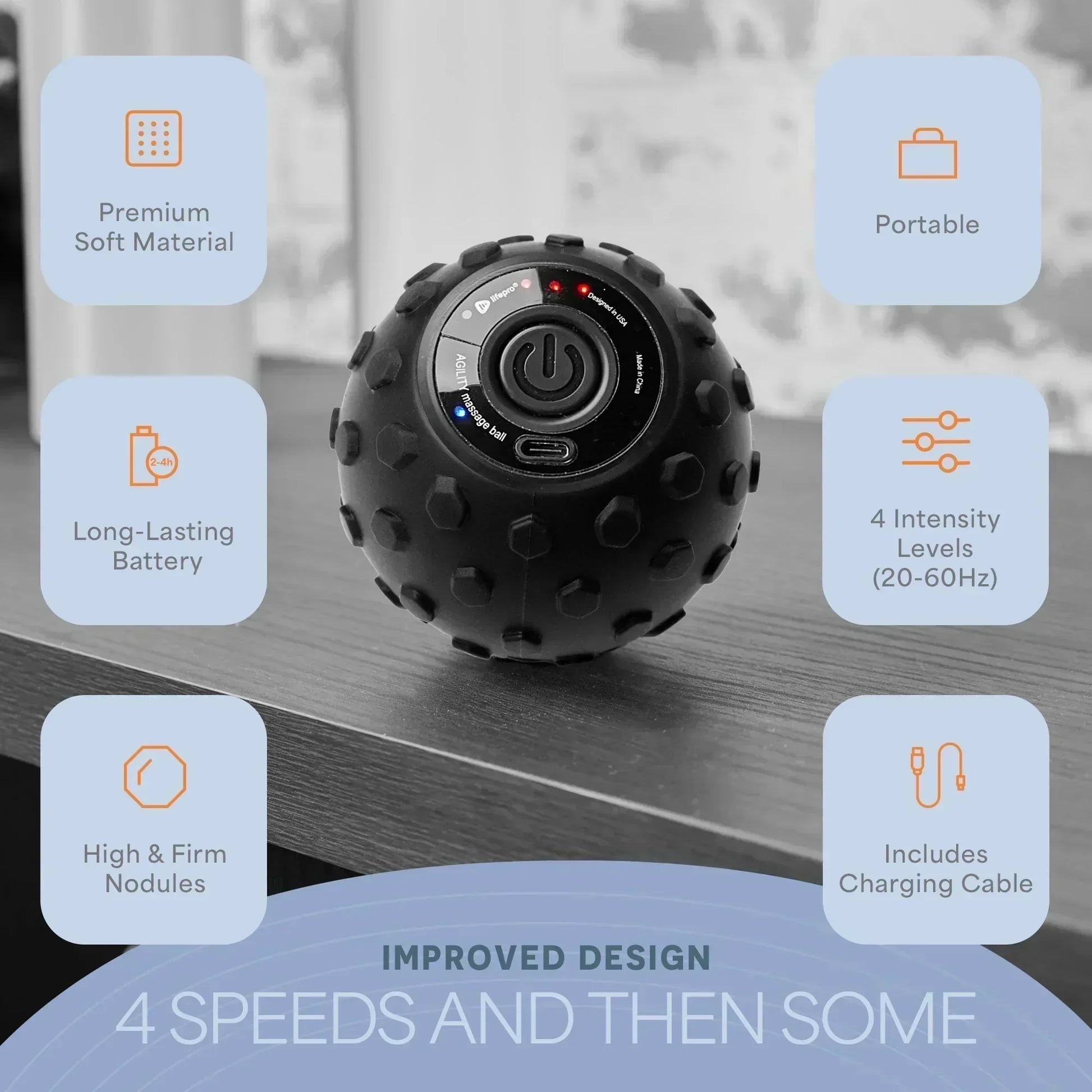 4-Speed Vibrating Massage Ball | Lifepro 4-Speed Vibrating Massage Ball | Lifepro