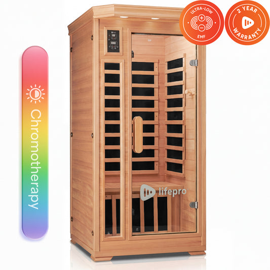 RejuvaCure™ Red Light Therapy Low EMF Infrared Sauna