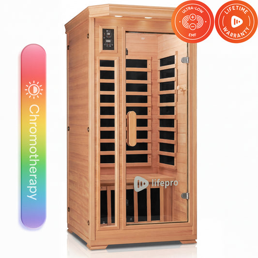 RejuvaCure™ Red Light Therapy Low EMF Infrared Sauna