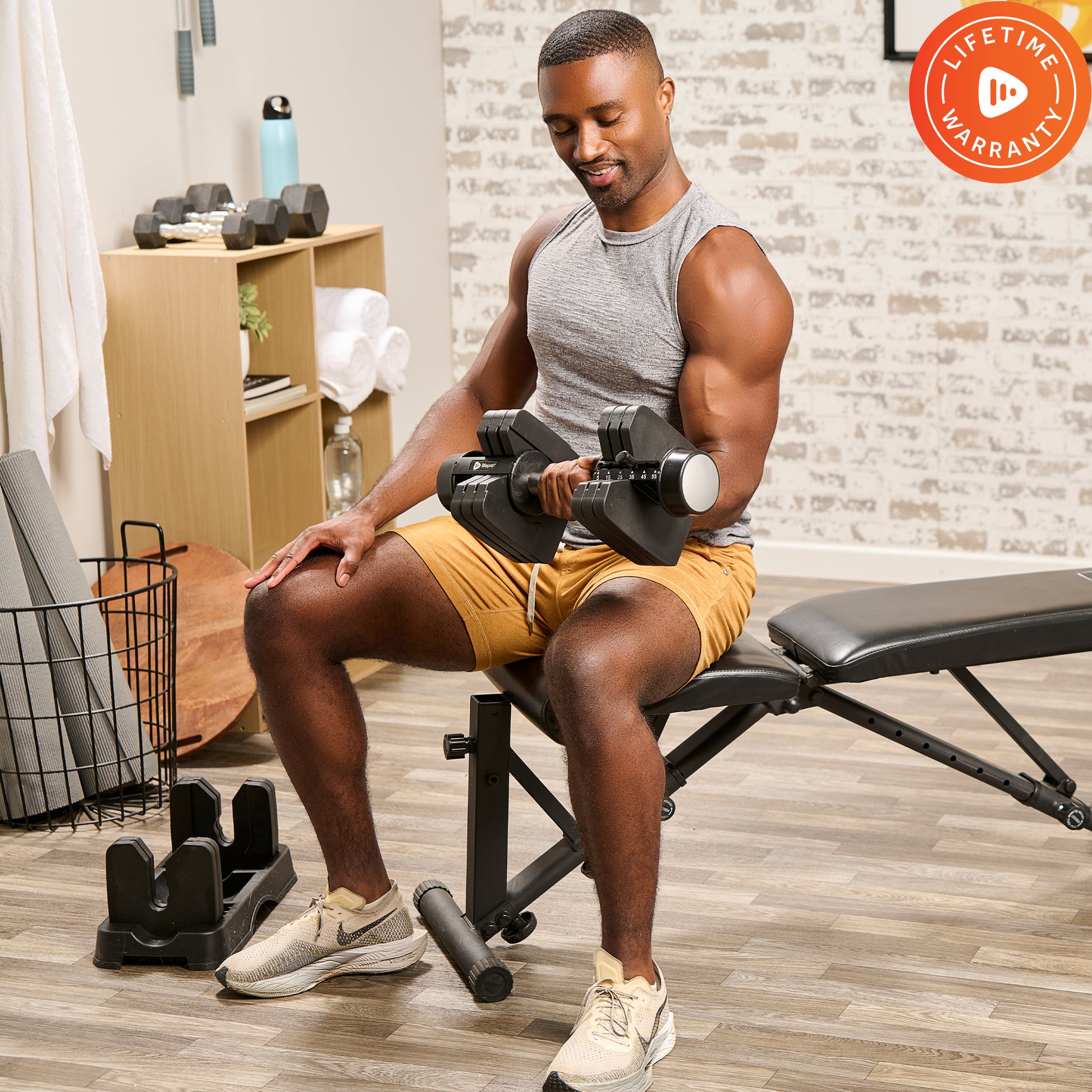 PowerFlow X Dumbbells (Up to 55 lb Adjustable)