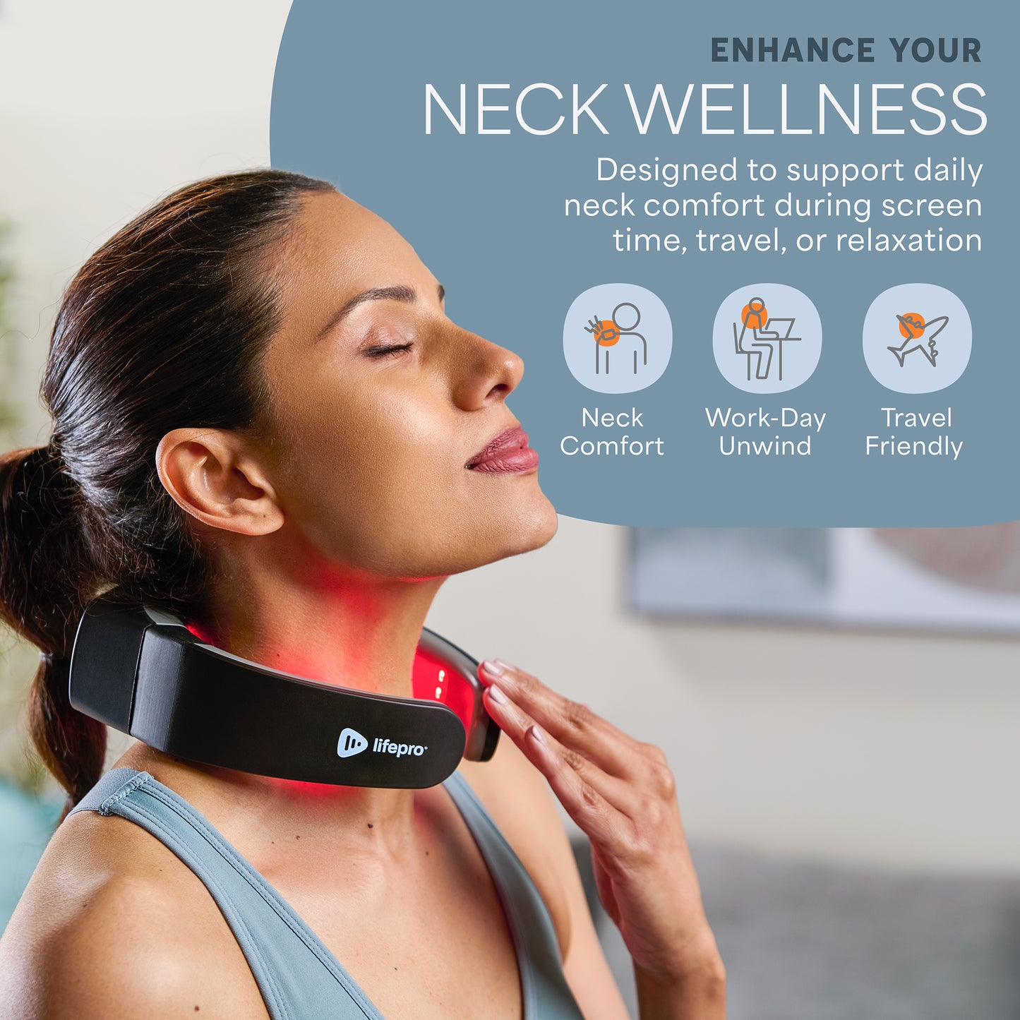 LumiNova™ Red Light Therapy Neck Device