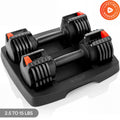 PowerUp Adjustable Dumbbells (Up to 15 lb)