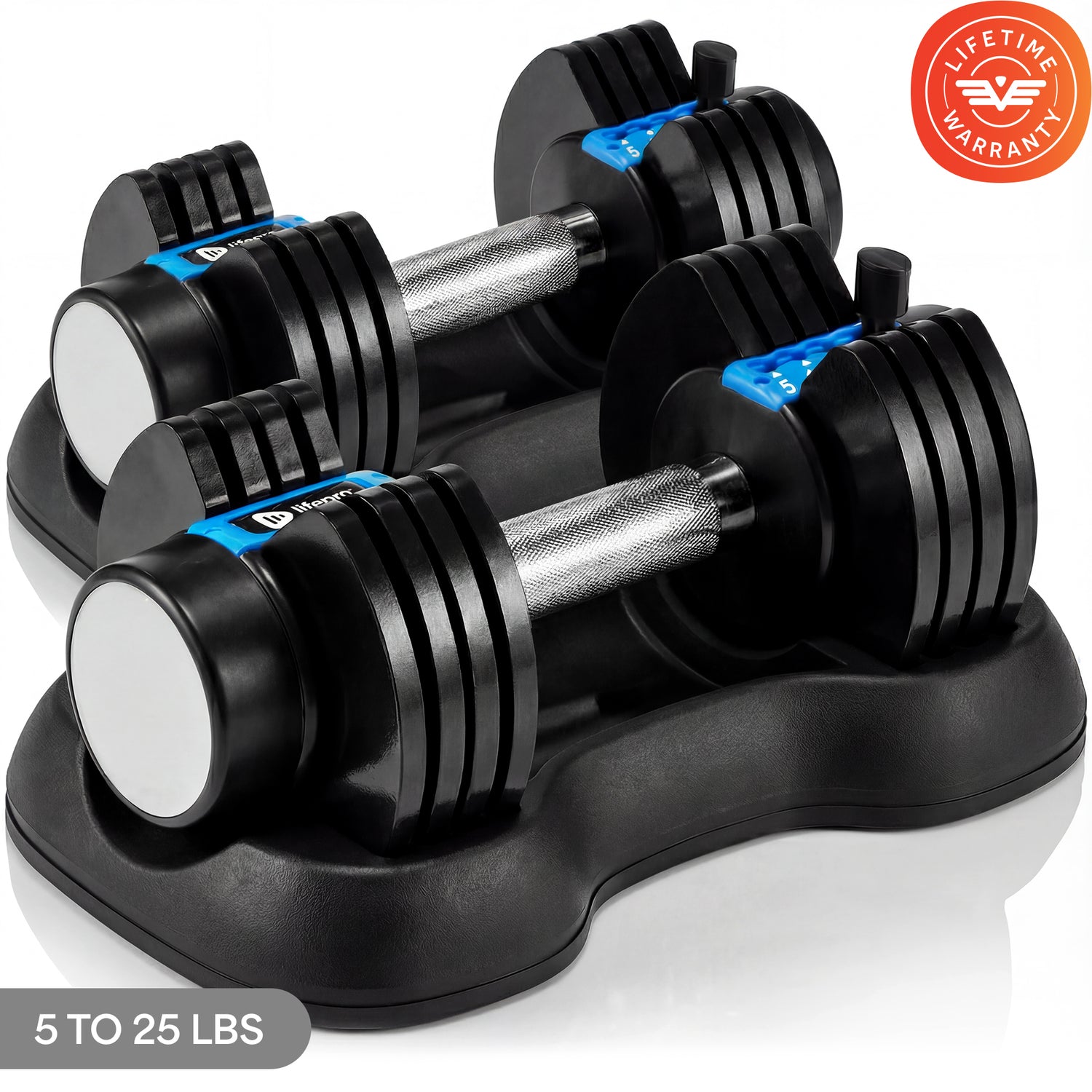 PowerFlow Plus (5–25 lb per dumbbell)