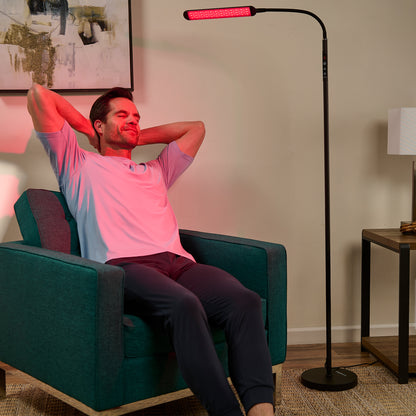 LumaGlow Red Light Floor Lamp