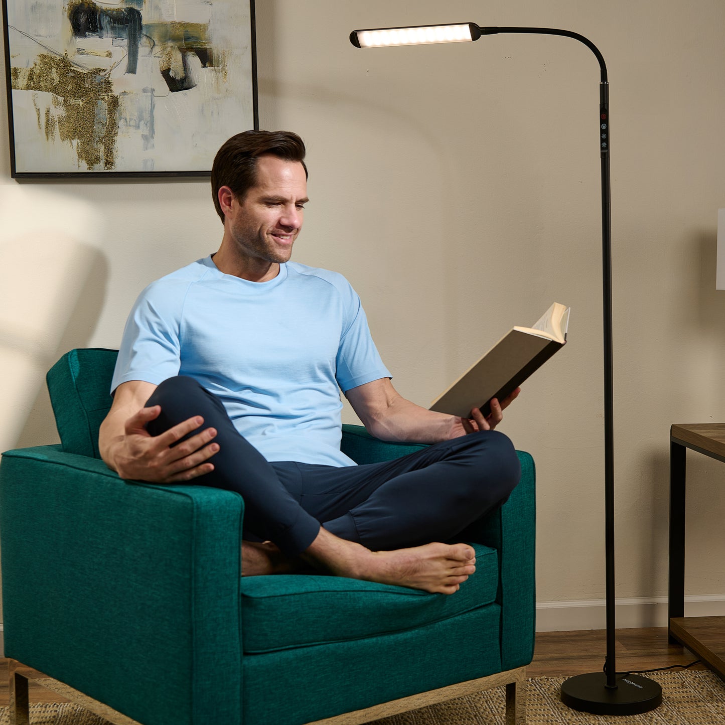 LumaGlow Red Light Floor Lamp
