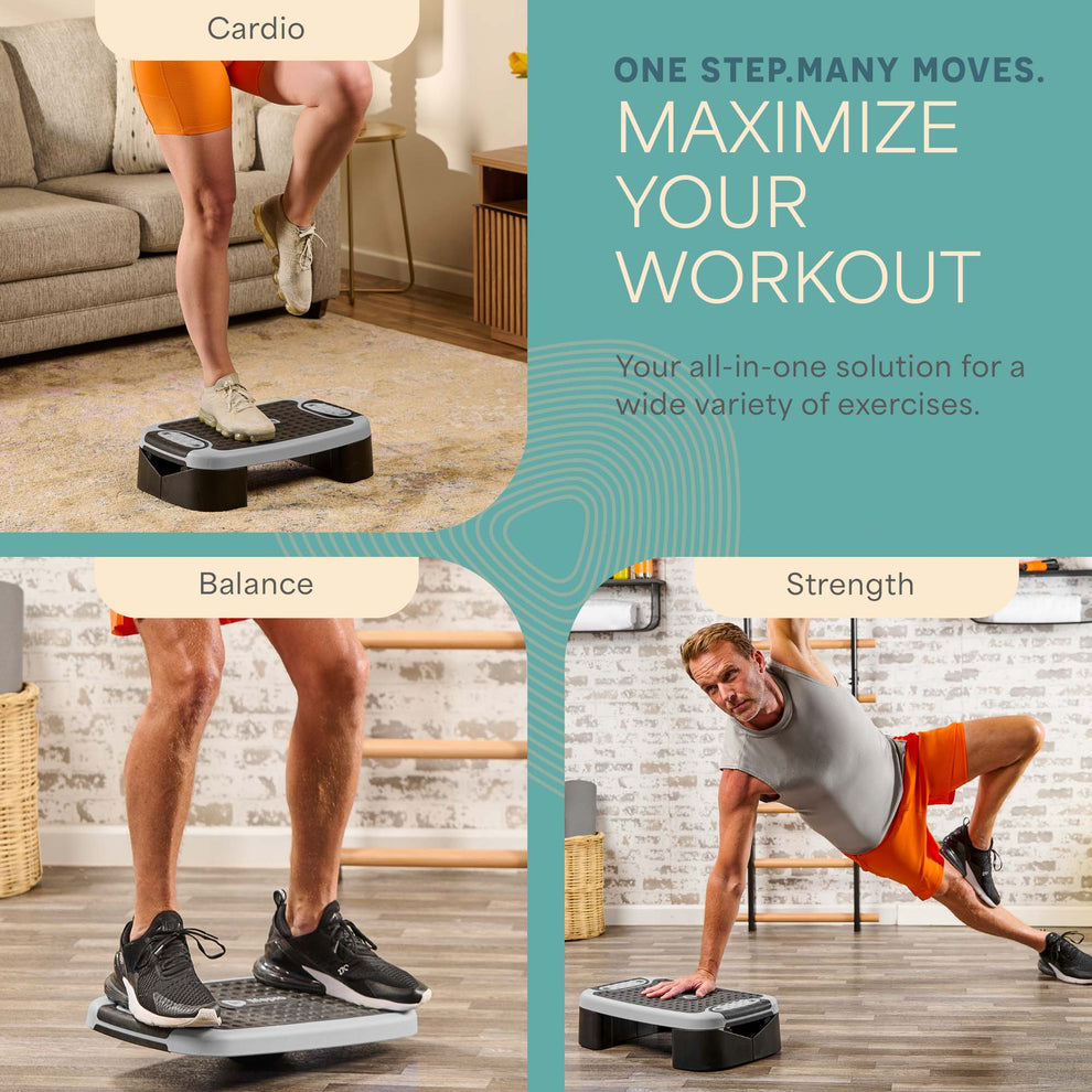 AeroFlex 4-in-1 Aerobic Step & Balance Platform – Lifepro