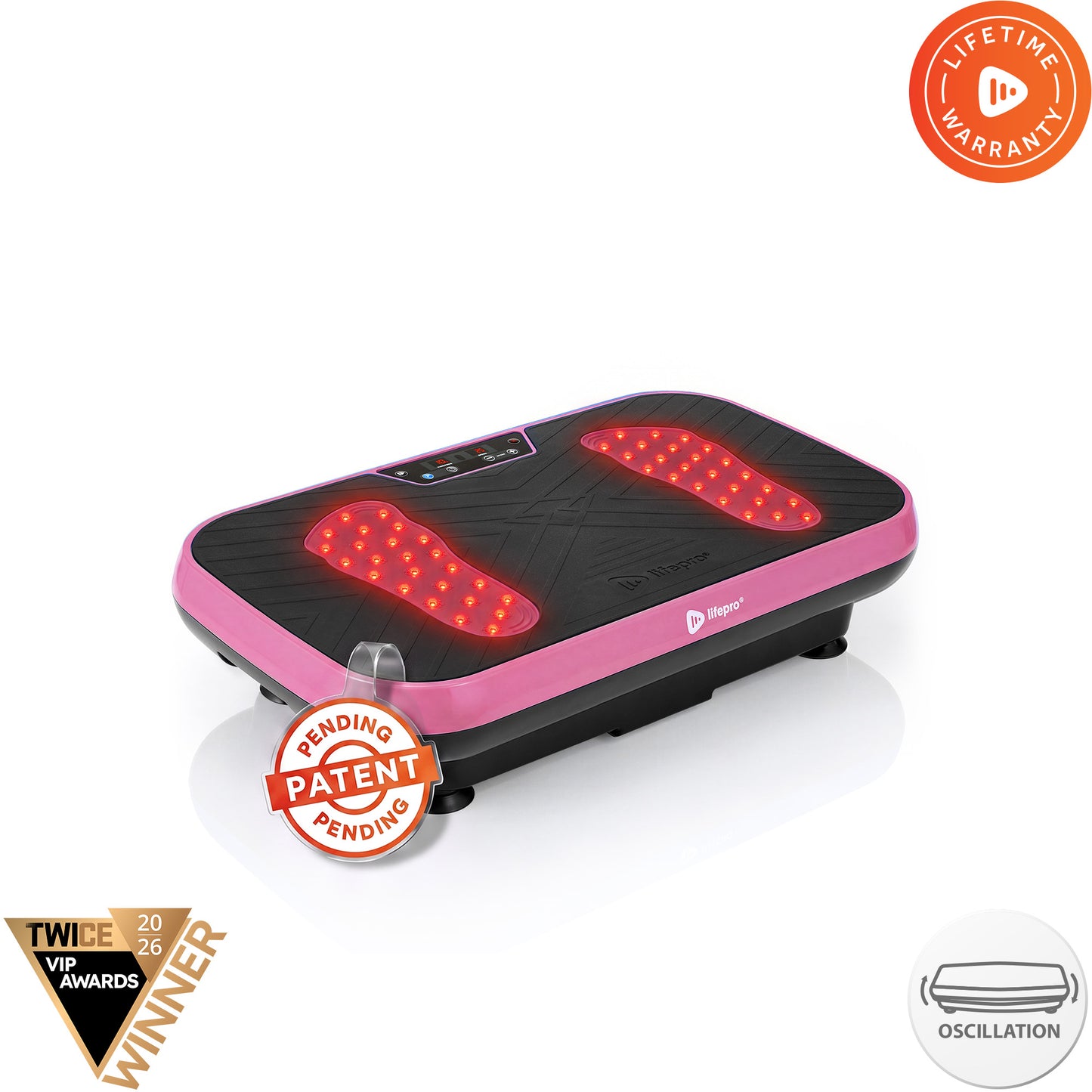 VibraRed Vibration Plate with Red Light Therapy
