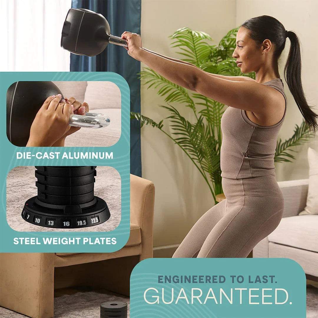 PowerStone™ Adjustable Kettlebell (3.5–44 lb)