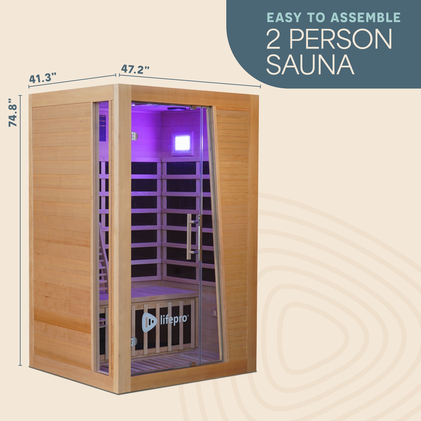 RejuvaCure™ Duet: Two-Person Infrared Sauna