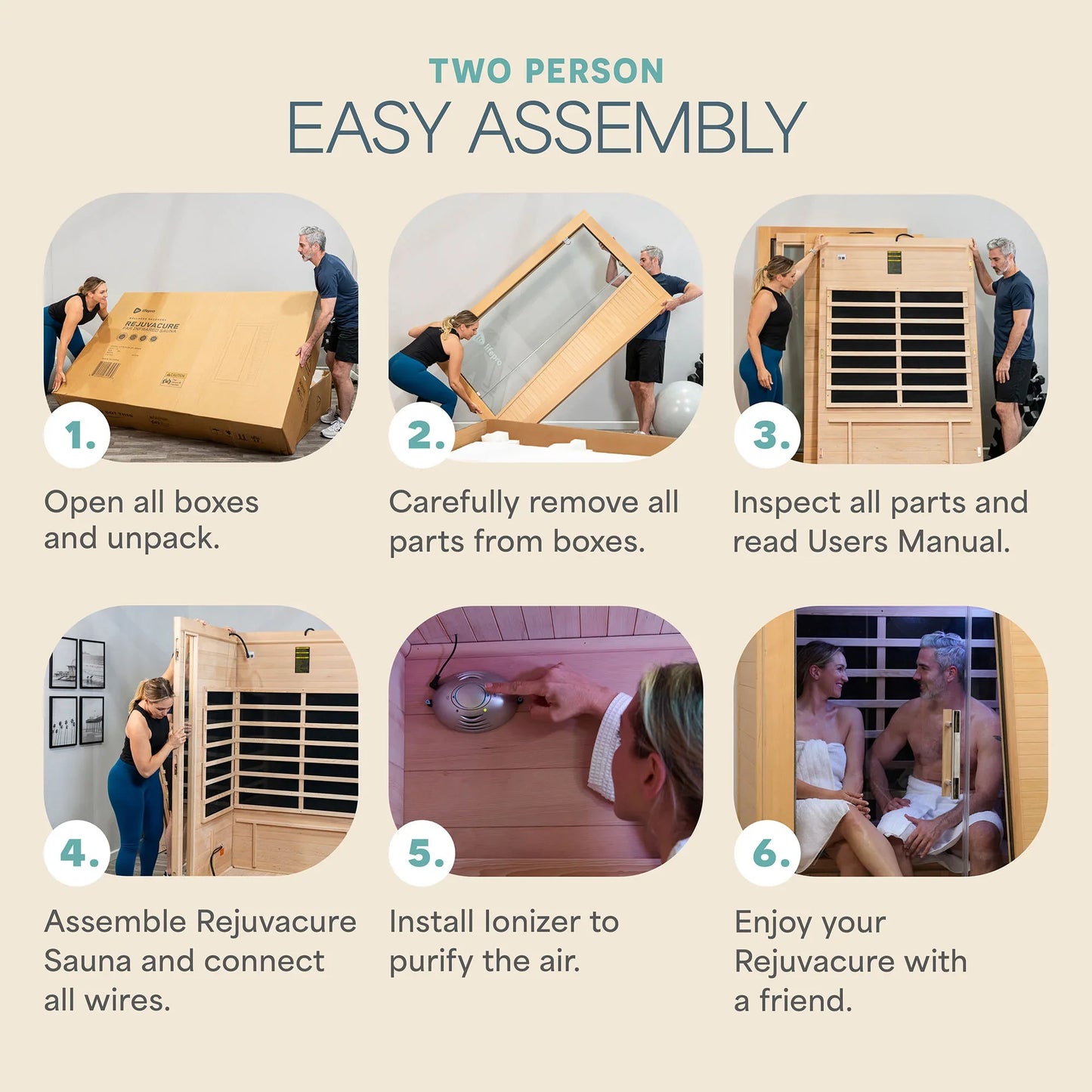 RejuvaCure™ Duet: Two-Person Infrared Sauna