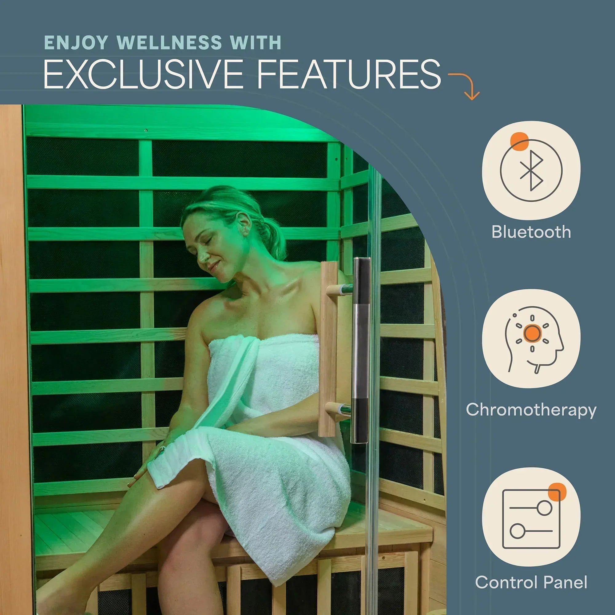 Rejuvacure™ Duet Two-Person At Home Red Light Sauna | Lifepro