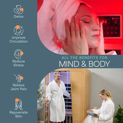 RejuvaCure™ Duet: Two-Person Infrared Sauna