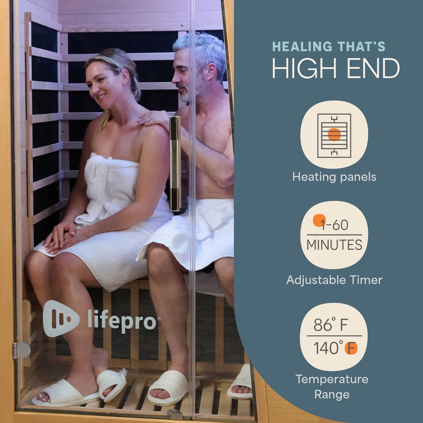RejuvaCure™ Duet: Two-Person Infrared Sauna