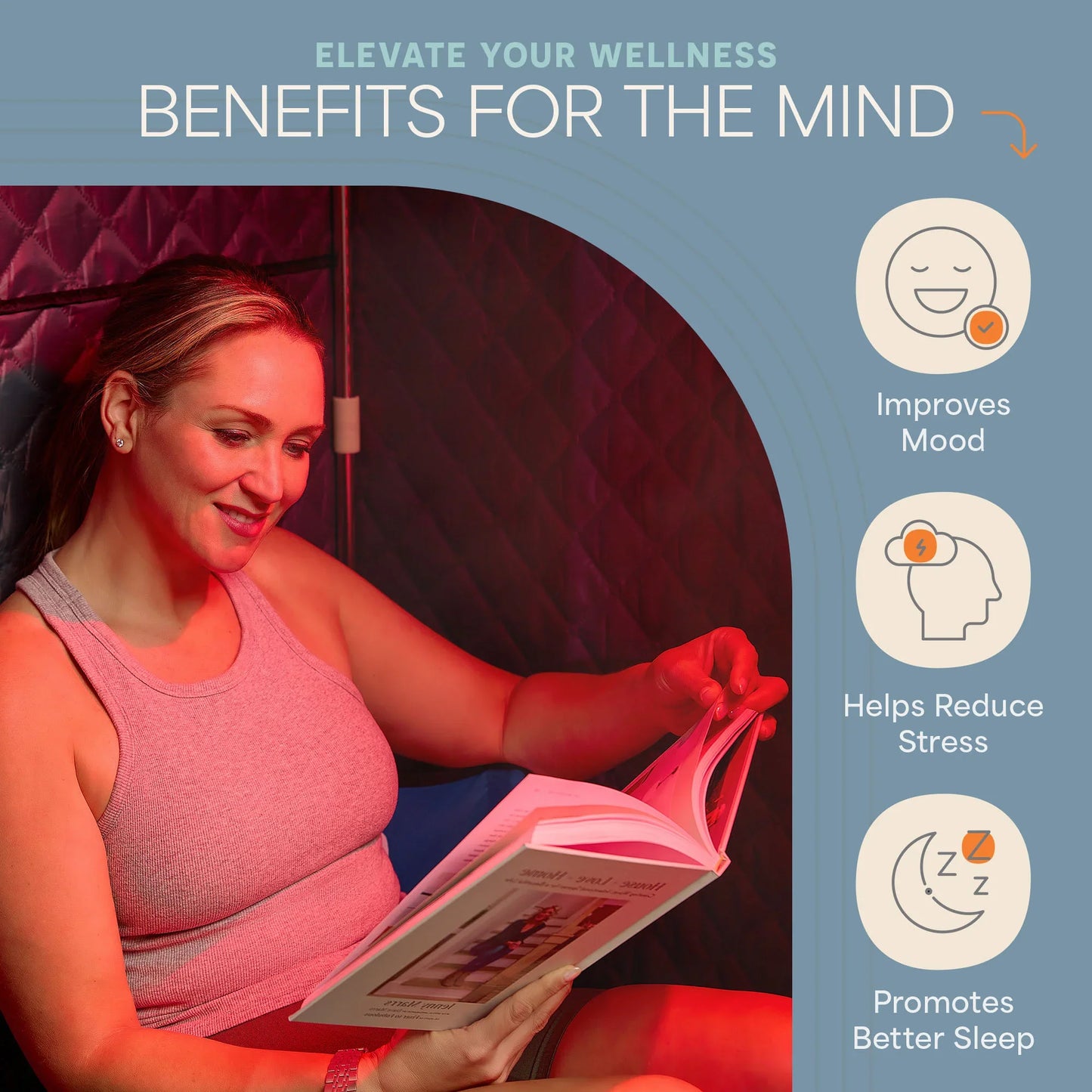 Revivify Deluxe Portable Red Light Steam Room