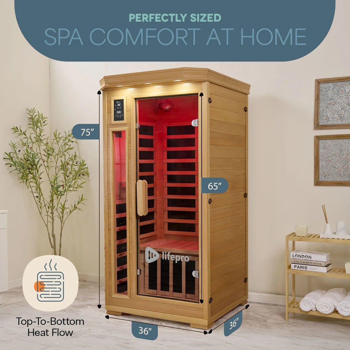 RejuvaCure™ One-Person Infrared Sauna