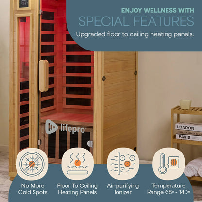 RejuvaCure™ One-Person Infrared Sauna