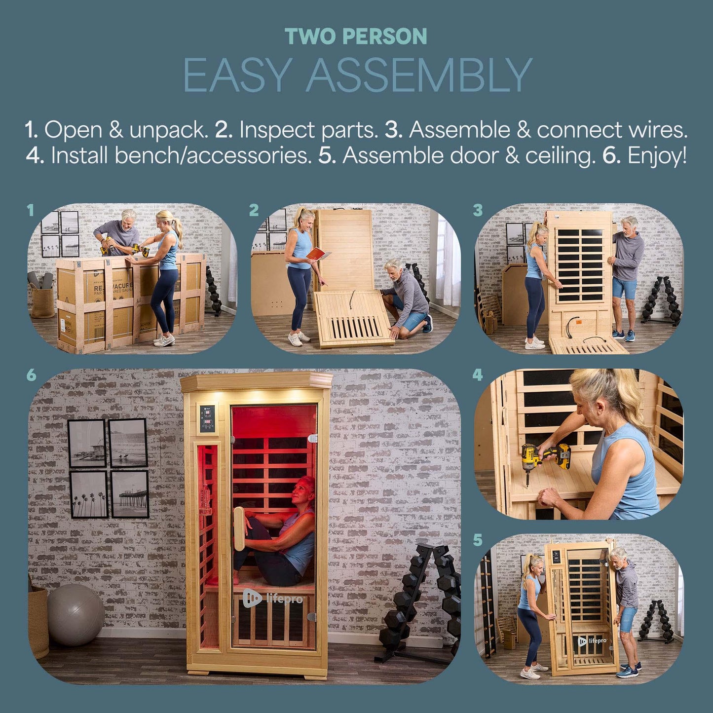 RejuvaCure™ One-Person Infrared Sauna