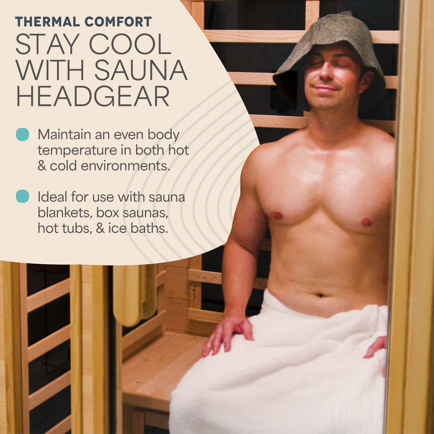 Traditional Felt Wool Sauna Hat
