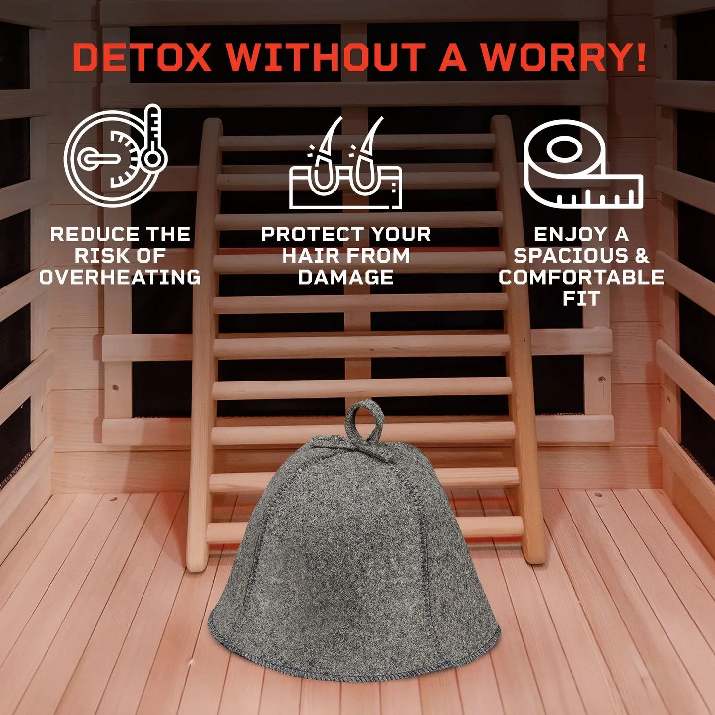 Traditional Felt Wool Sauna Hat