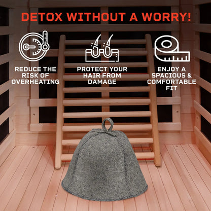 Traditional Felt Wool Sauna Hat