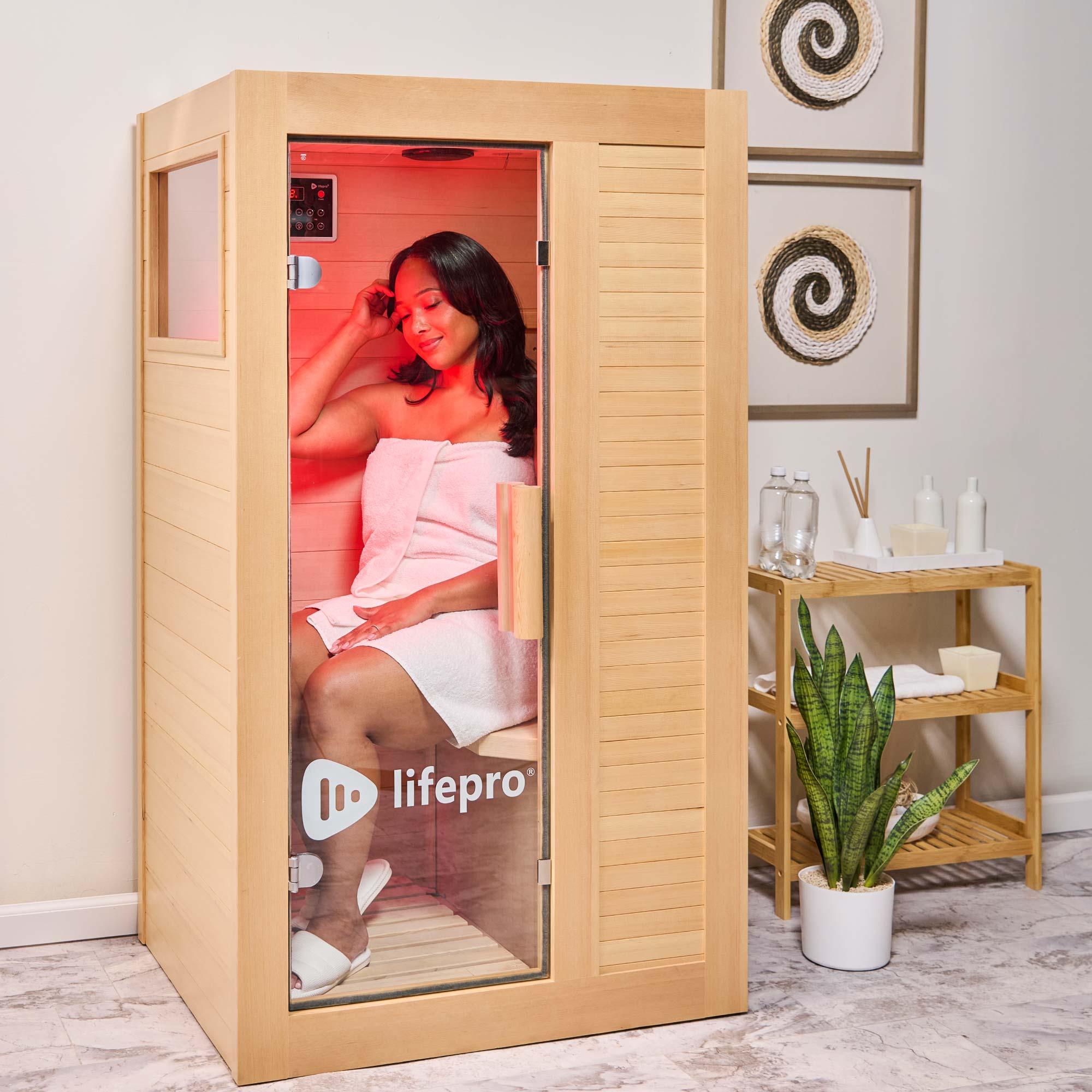 REKNA　ボリュームファー RejuvaCure Cozy Far Infrared Personal Sauna | Lifepro