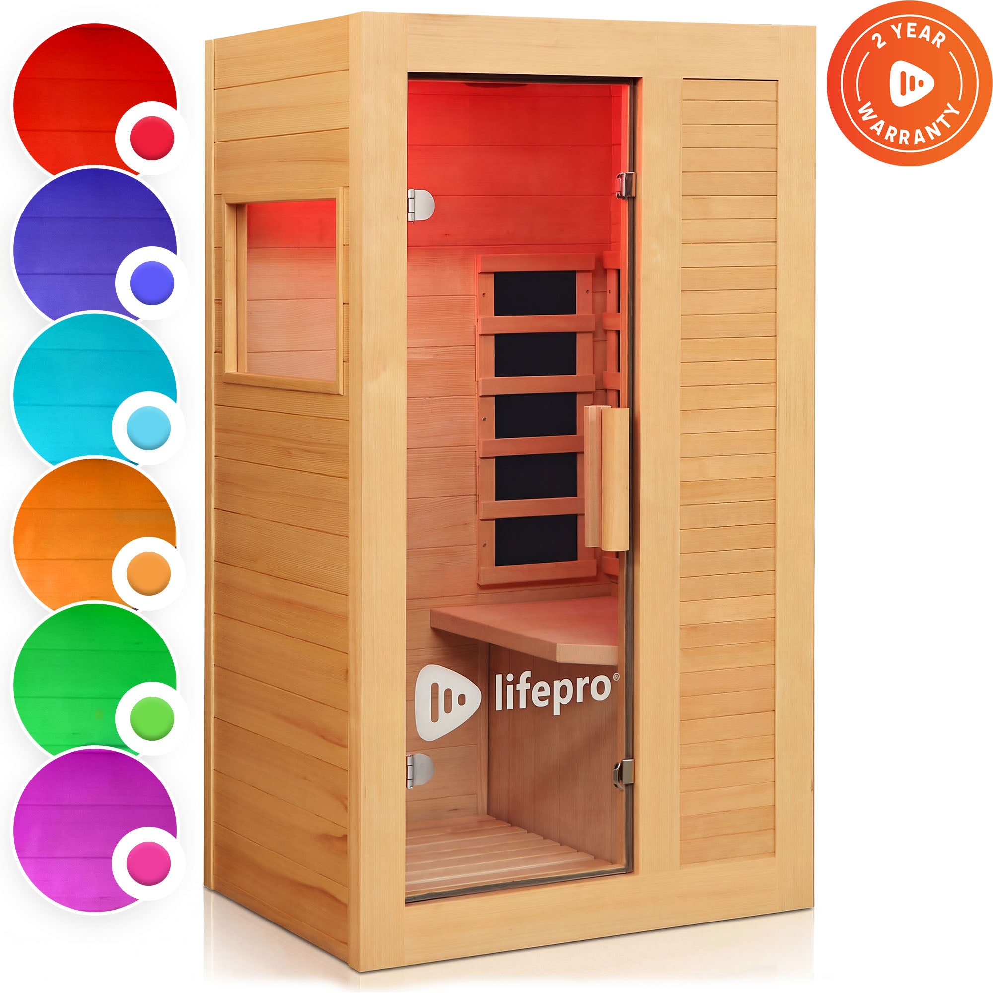 RejuvaCure Cozy Far Infrared Personal Sauna | Lifepro