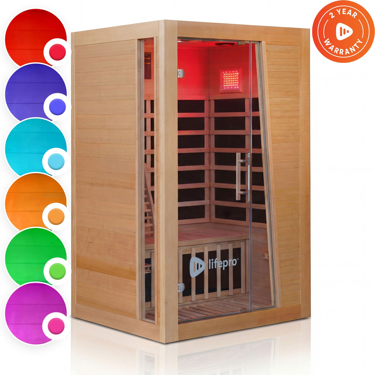 RejuvaCure™ Red Light Therapy Low EMF Infrared Sauna