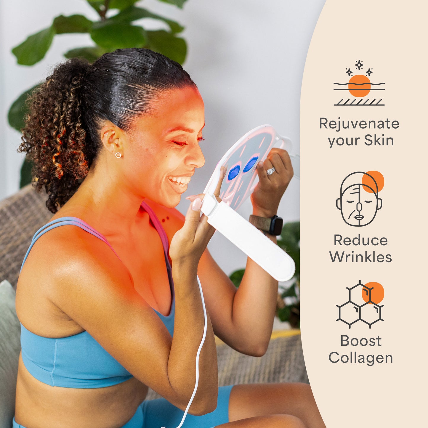 RevitaGlow Pro X Red Light Therapy Face Mask