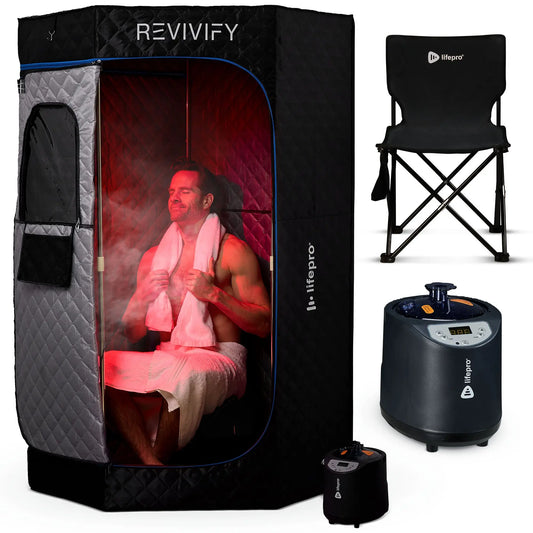 Revivify Deluxe Portable Steam Room and Accessories