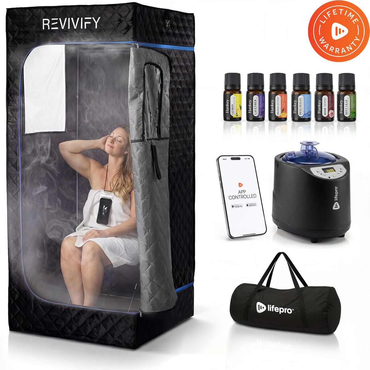 Personal & Portable Steam Room: Revivify Mini | Lifepro