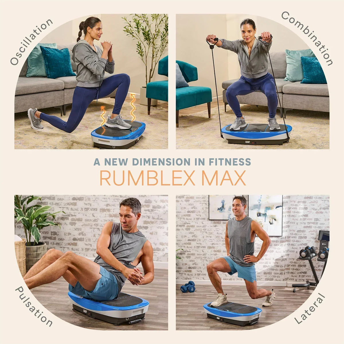 Rumblex Max 4D Vibration Plate | Advanced Recovery | Lifepro