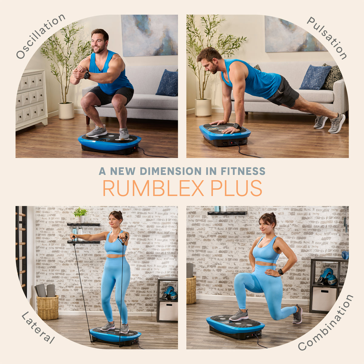 Rumblex Plus 4D Vibration Plate for Full Body Fitness