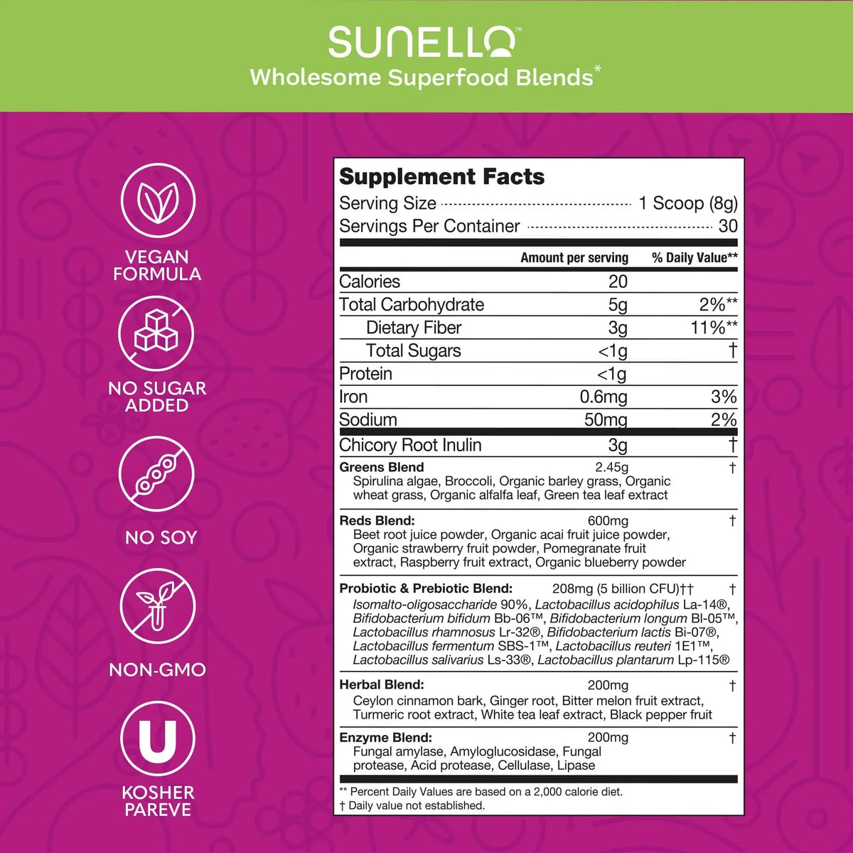Sunello Lean Superfood Powder for Energy