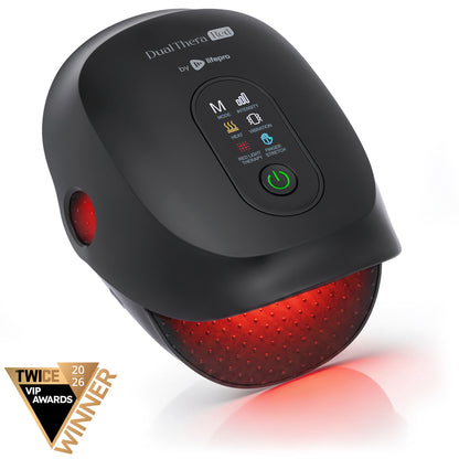 DualThera Hand Massager with Finger Stretching & Red Light Therapy