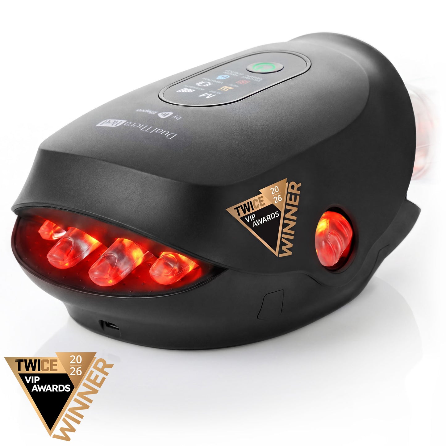 DualThera Hand Massager with Finger Stretching & Red Light Therapy