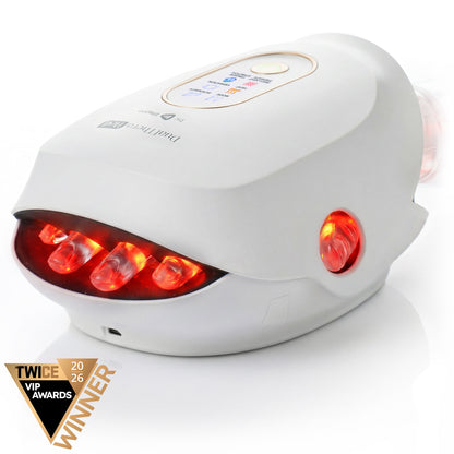 DualThera Hand Massager with Finger Stretching & Red Light Therapy