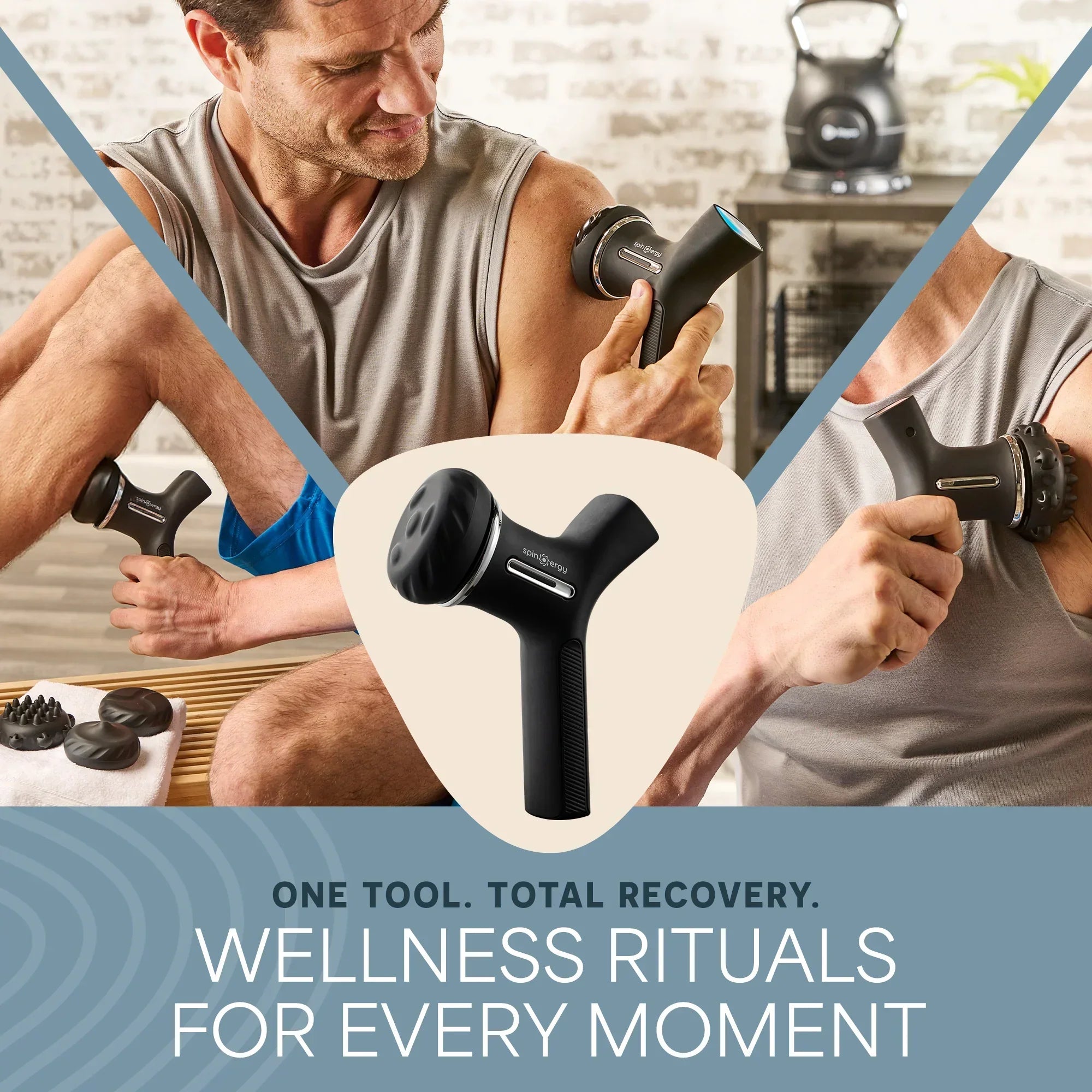 Spinergy™ Lymphatic Massage Gun | Deep Tissue Recovery | Lifepro