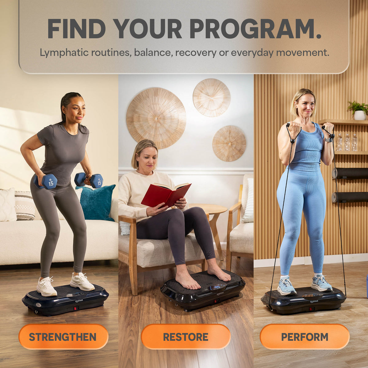 Waver Plus Vibration Plate: Find Your Program