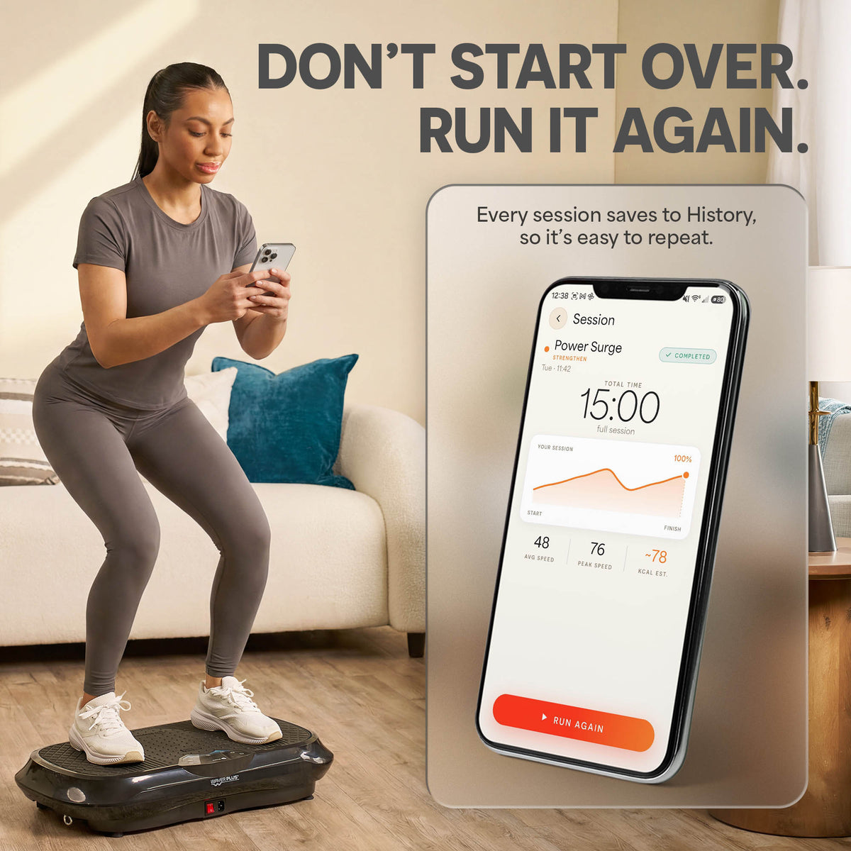 Waver Plus Vibration Plate: Don't Start Over. Run It Again