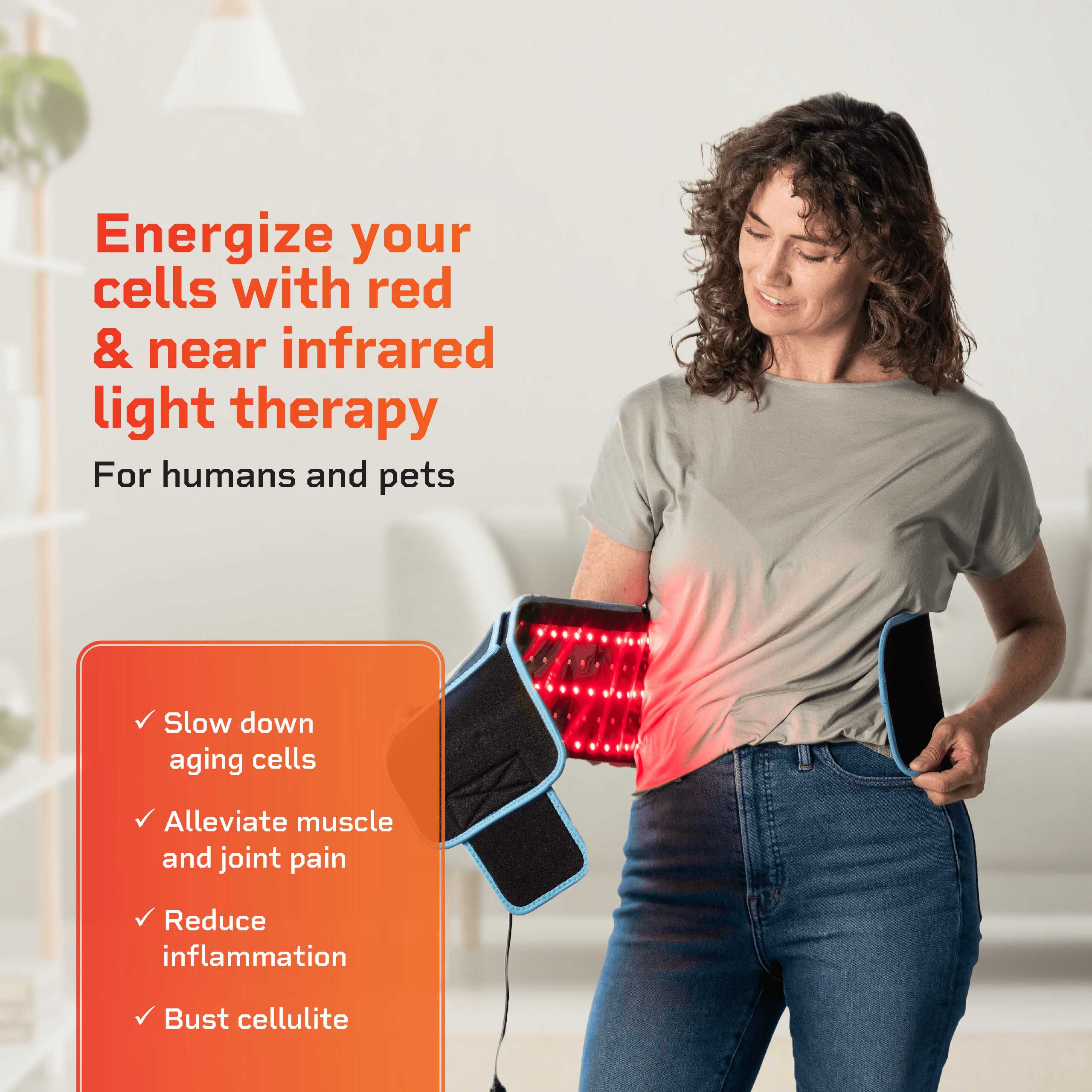 AllevaRed Light Therapy Belt | Lifepro