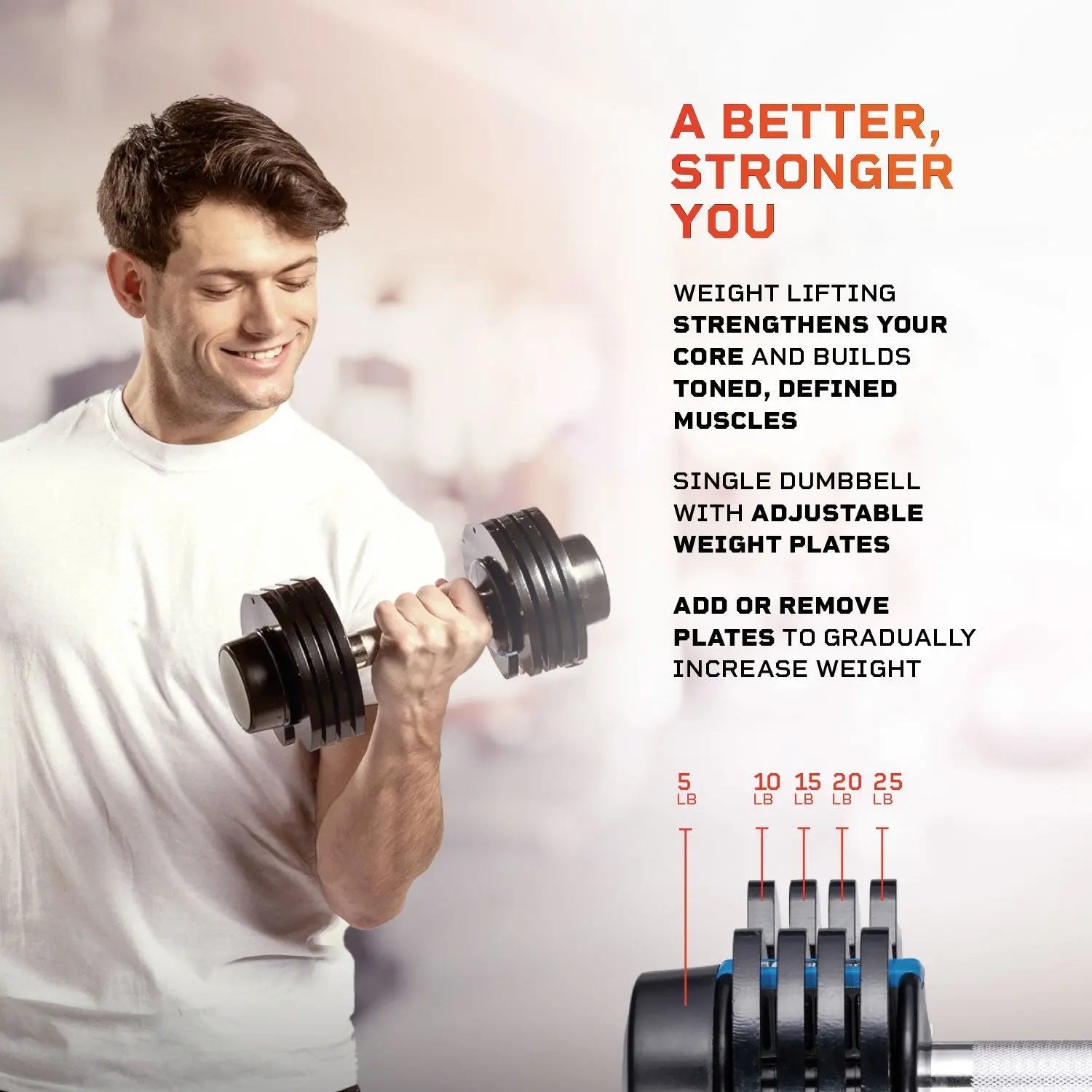 Buy PowerFlow Plus – Lifepro Adjustable 25 LB Dumbbell